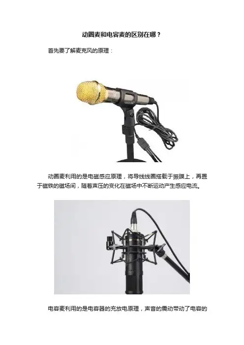 动圈麦和电容麦的区别在哪？