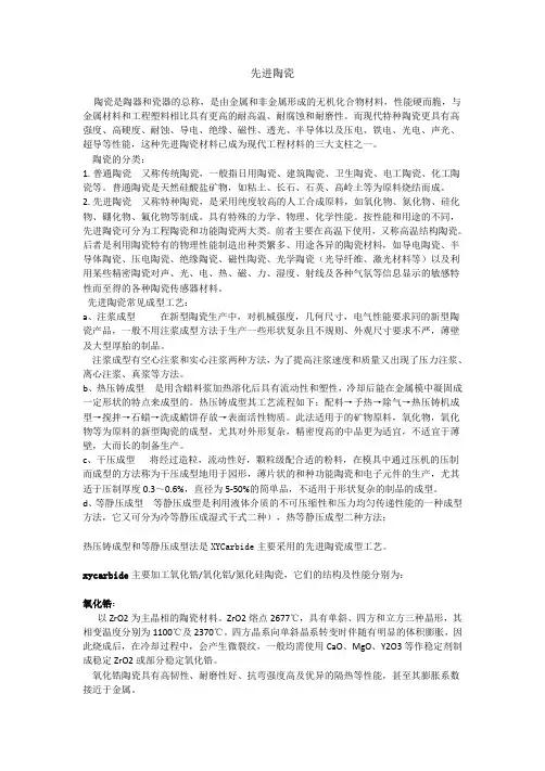先进陶瓷