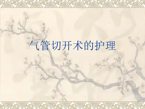 气管切开术的护理PPT课件