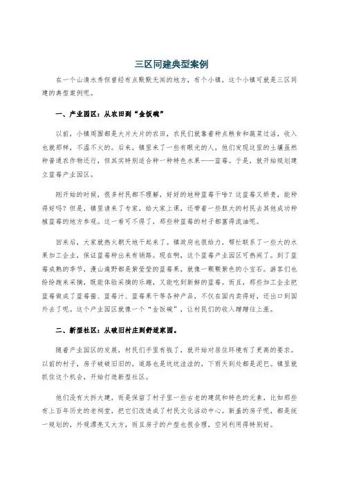 三区同建典型案例