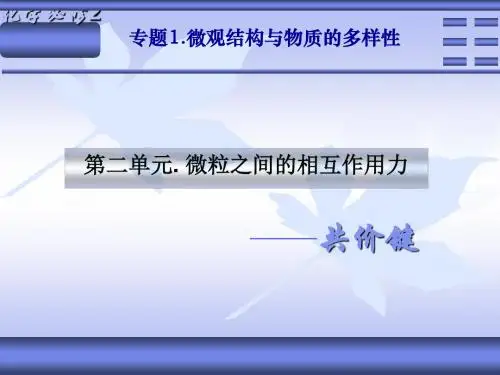 化学课件《共价键》优秀ppt9 苏教版