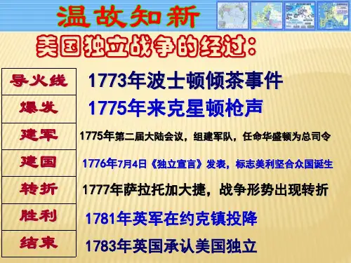部编人教版九年级历史上第19课法国大革命和拿破仑帝国(共52张ppt)