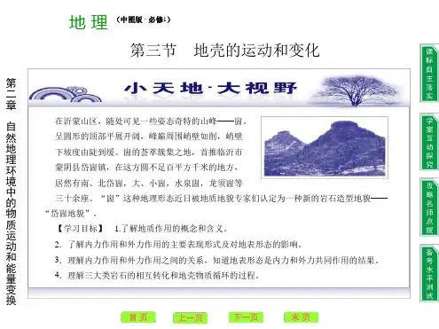 地壳的运动和变化 课件 课件1 中图版