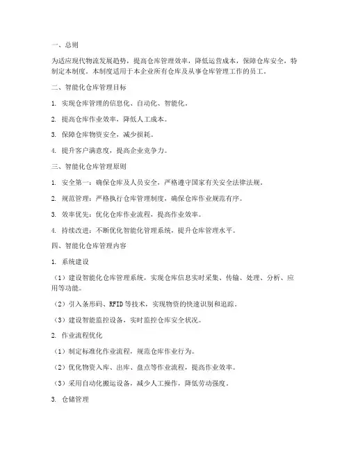 仓库智能化管理制度
