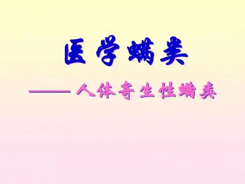 螨类(寄生)课件