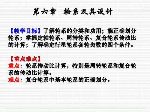 第六章 轮系及其设计
