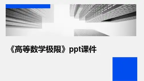《高等数学极限》课件