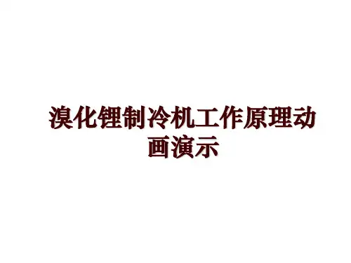 溴化锂制冷机工作原理动画演示