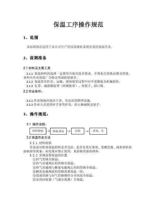 空调-制冷 管路保温规范_