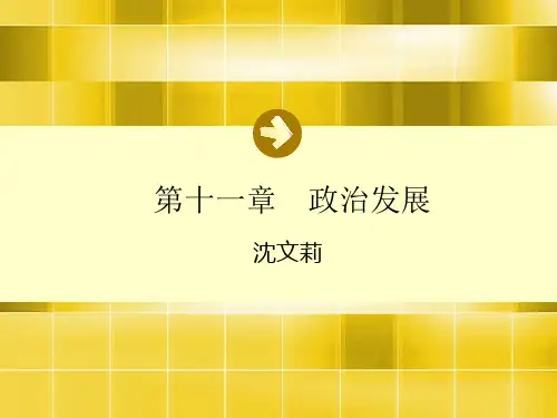 第十一章政治发展