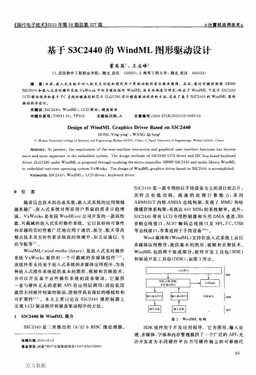 基于S3C2440的WindML图形驱动设计