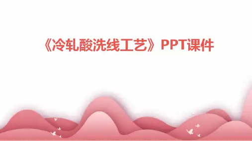 《冷轧酸洗线工艺》课件