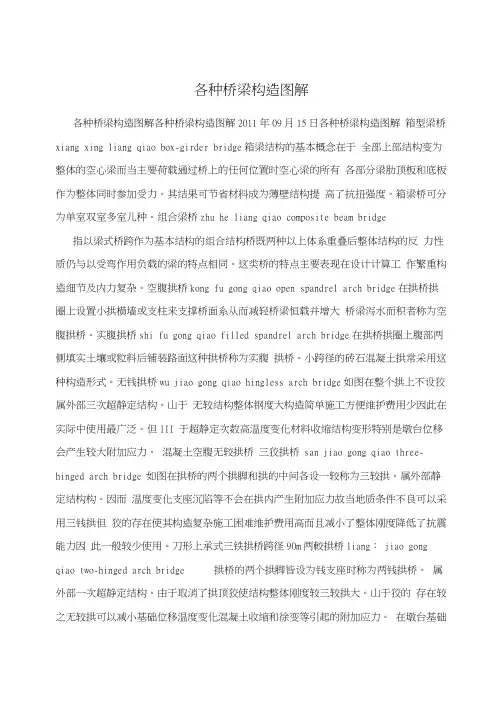 各种桥梁构造图解