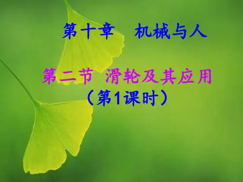 沪科版物理八年级10.2《滑轮及其应用》ppt课件1