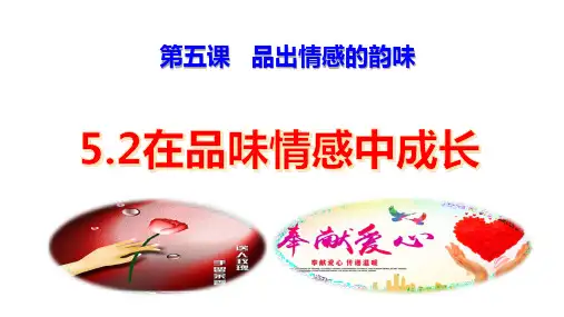 在品味情感中成长课件(共22张PPT)