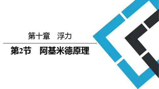 初中物理人教版八年级下册10.2-3 阿基米德原理、物体的浮沉条件及应用 课件 1