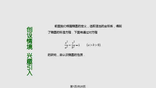 椭圆性质PPT课件