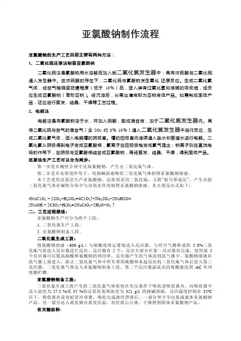 亚氯酸钠制作流程