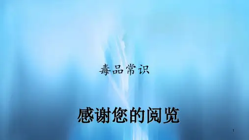 毒品常识(PPT课件)