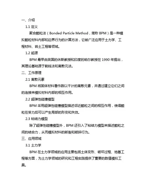 bonded particle method