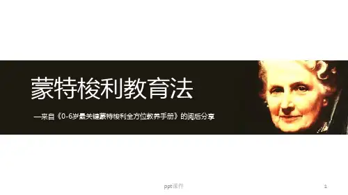 蒙特梭利教育介绍  ppt课件