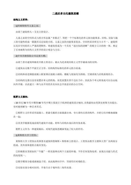 14-二战后多元化建筑思潮