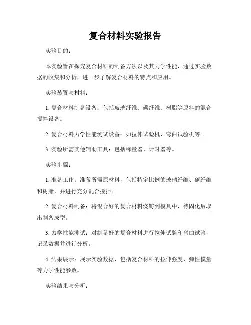 复合材料实验报告