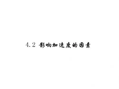 高一物理影响加速度的因素(2019年)