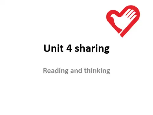 Unit 4 sharing-课件【新教材】人教版(2019)高中英语选择性必修第四册