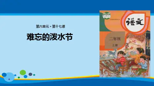 《难忘的泼水节》PPT精品课件【精选推荐课件】