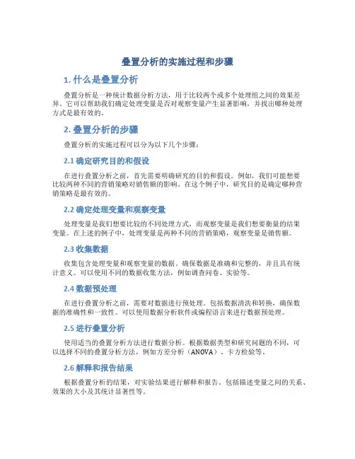 叠置分析的实施过程和步骤