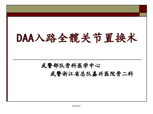 DAA入路全髋关节置换术