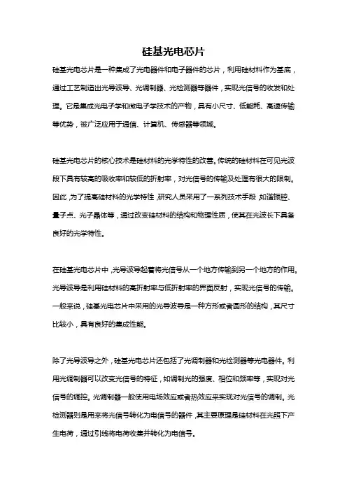 硅基光电芯片