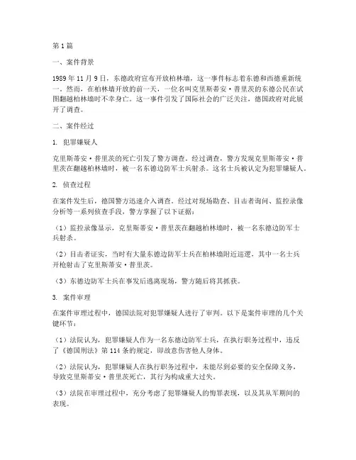 德国法律案例(3篇)