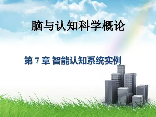 大学课程《脑与认知科学概论》PPT课件：ch7 智能认知系统实例20220212