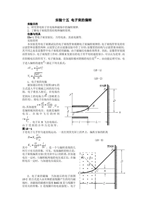 15电子束的偏转