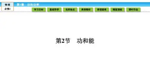 (鲁科版)高中物理必修2课件 第1章 功和功率 1.2