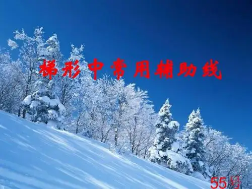 八年级人教版19.3梯形常用辅助线课件