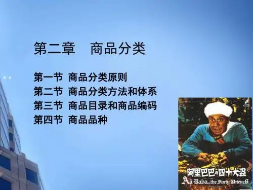 现代商品学第二章  商品分类