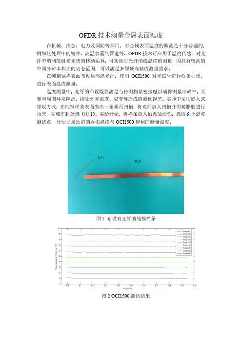 OFDR技术测量金属表面温度实验
