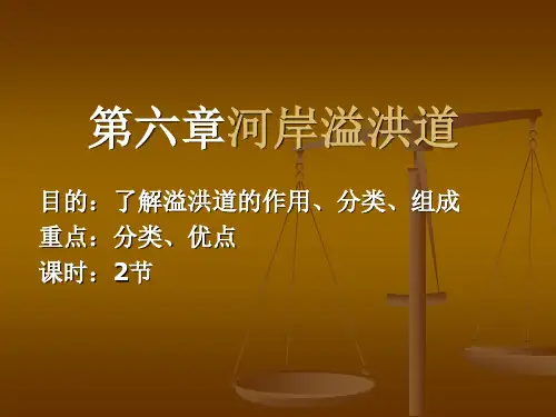 第六章 河岸溢洪道