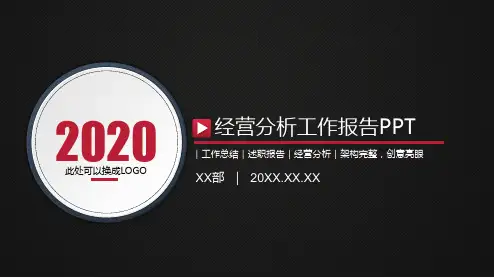2020年经营分析工作总结计划汇报PPT