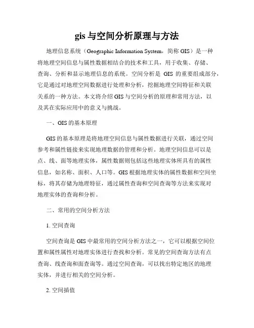 gis与空间分析原理与方法