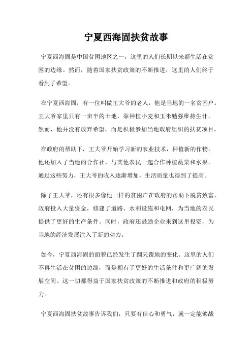 宁夏西海固扶贫故事