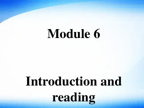 高中英语Module 6 War and Peace 优秀课件1