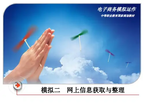 《电子商务模拟运作》课件—02网上信息获取与整理