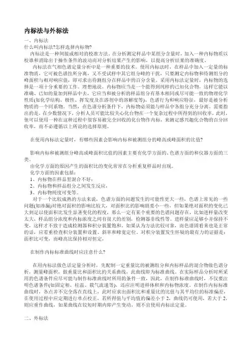 内标法与外标法