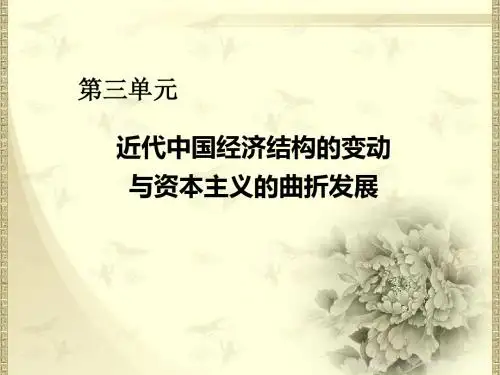 高中历史新人教版必修2 第9课 近代中国经济结构的变动课件