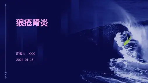 狼疮肾炎病情介绍演示培训课件
