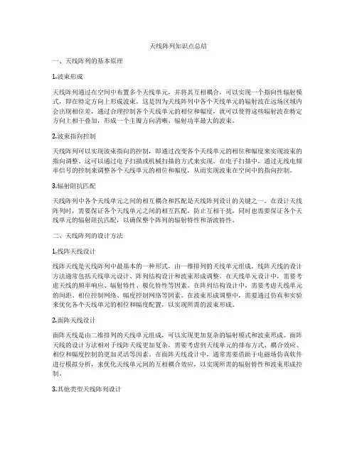 天线阵列知识点总结